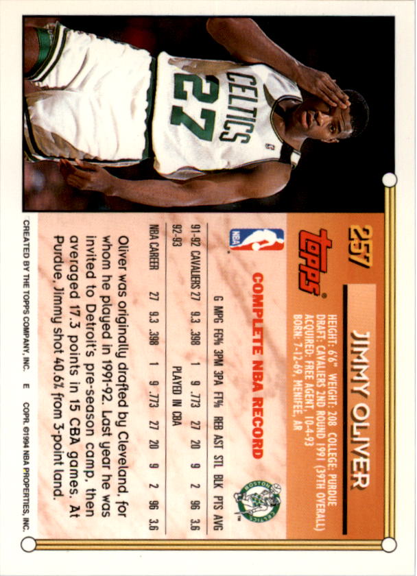 1993-94 Topps Gold Basketball Series Two (199-396) Singles - You Choose - Picture 114 of 366