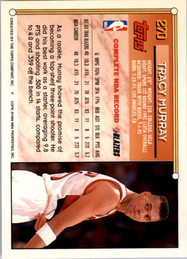 1993-94 Topps Gold Basketball Series Two (199-396) Singles - You Choose - Picture 138 of 366