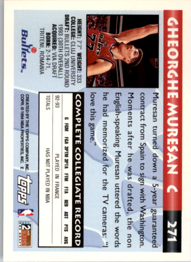 1993-94 Topps Gold Basketball Series Two (199-396) Singles - You Choose - Picture 140 of 366