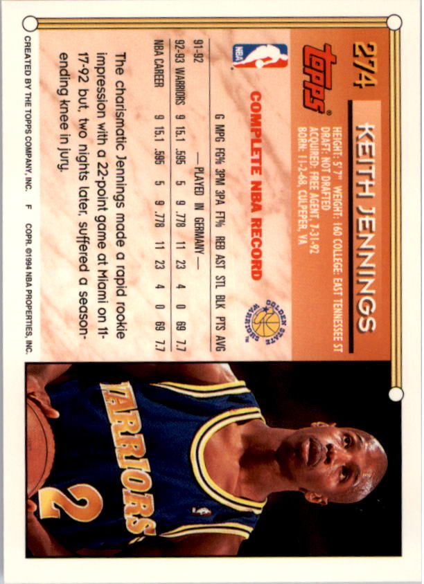1993-94 Topps Gold Basketball Series Two (199-396) Singles - You Choose - Picture 146 of 366