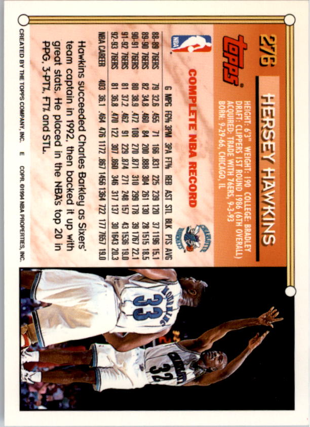 1993-94 Topps Gold Basketball Series Two (199-396) Singles - You Choose - Picture 150 of 366