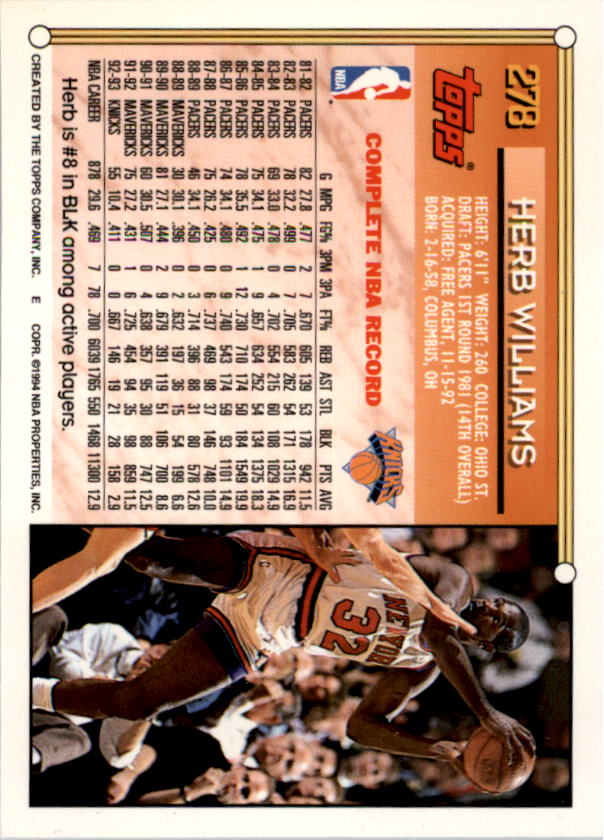 1993-94 Topps Gold Basketball Series Two (199-396) Singles - You Choose - Picture 154 of 366