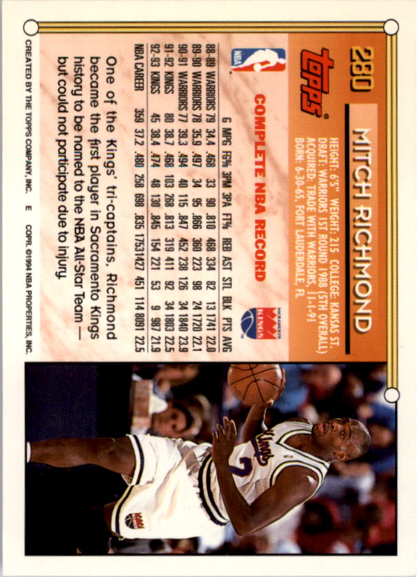 1993-94 Topps Gold Basketball Series Two (199-396) Singles - You Choose - Picture 158 of 366