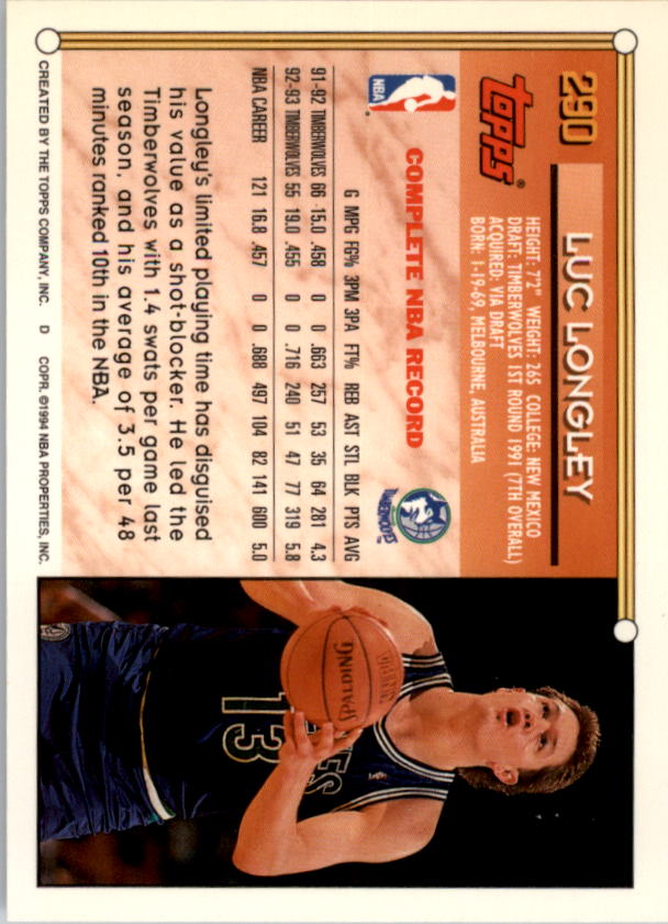 1993-94 Topps Gold Basketball Series Two (199-396) Singles - You Choose - Picture 178 of 366