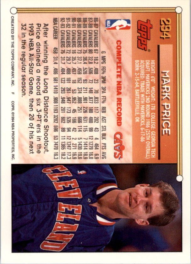 1993-94 Topps Gold Basketball Series Two (199-396) Singles - You Choose - Picture 186 of 366
