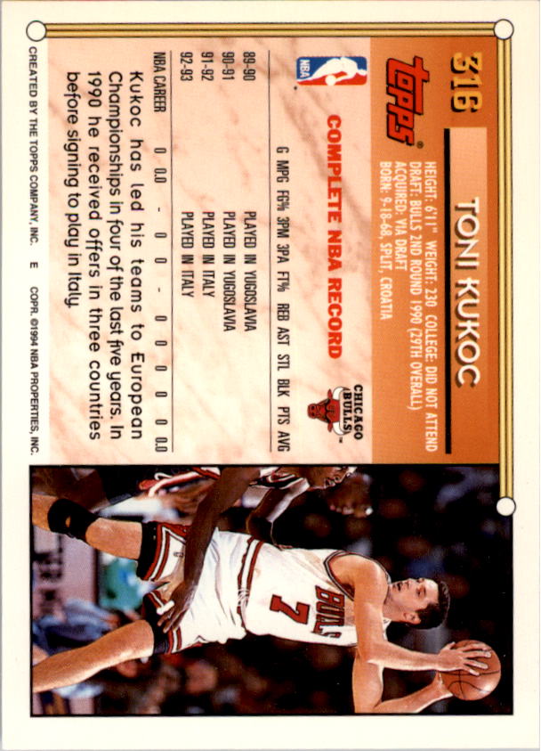 1993-94 Topps Gold Basketball (Pick Card From List) C43 10-24 - Picture 151 of 245