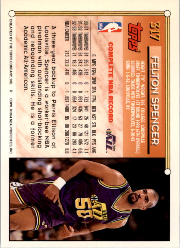 1993-94 Topps Gold Basketball Series Two (199-396) Singles - You Choose - Picture 221 of 366