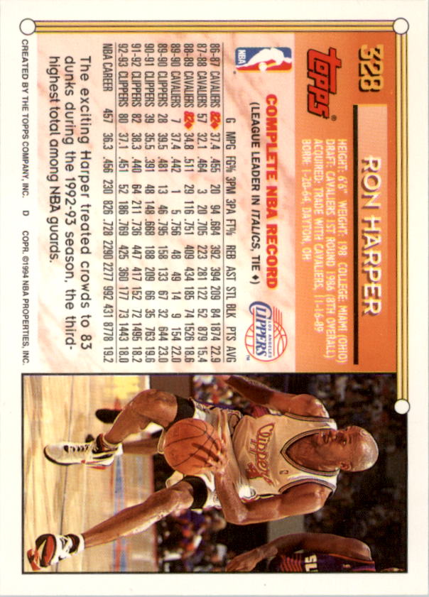 1993-94 Topps Gold Basketball Series Two (199-396) Singles - You Choose - Picture 241 of 366