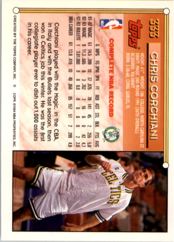 1993-94 Topps Gold Basketball Series Two (199-396) Singles - You Choose - Picture 251 of 366