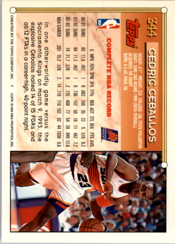 1993-94 Topps Gold Basketball Series Two (199-396) Singles - You Choose - Picture 271 of 366