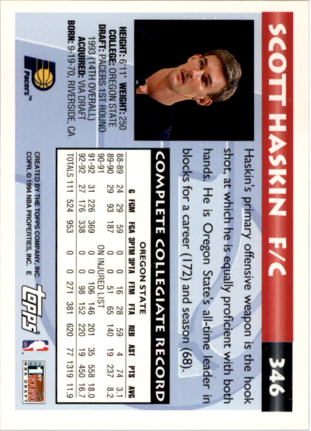 1993-94 Topps Gold Basketball Series Two (199-396) Singles - You Choose - Picture 275 of 366