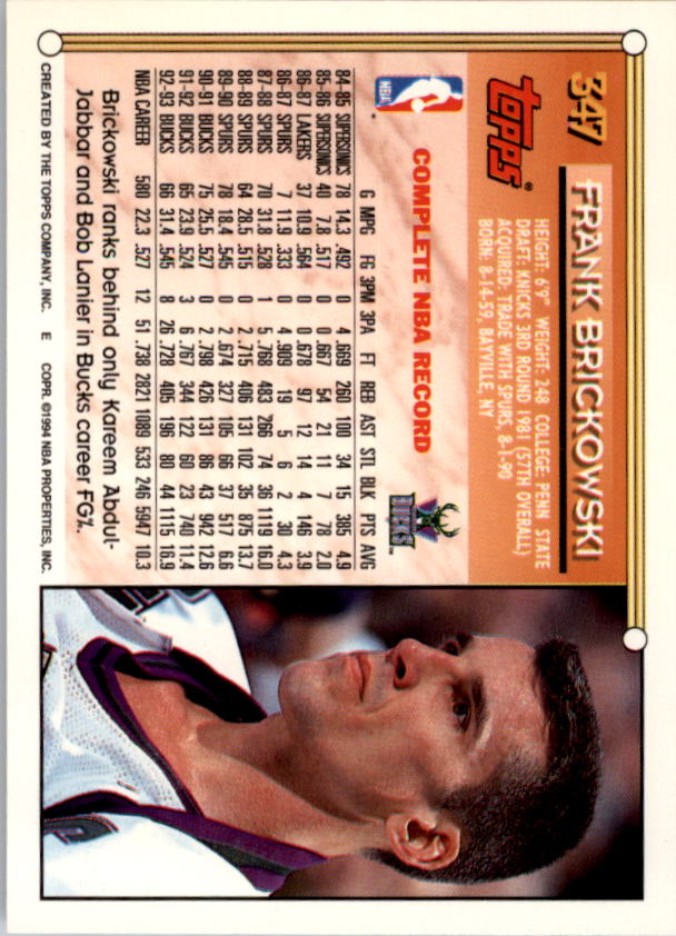 1993-94 Topps Gold Basketball Series Two (199-396) Singles - You Choose - Picture 277 of 366