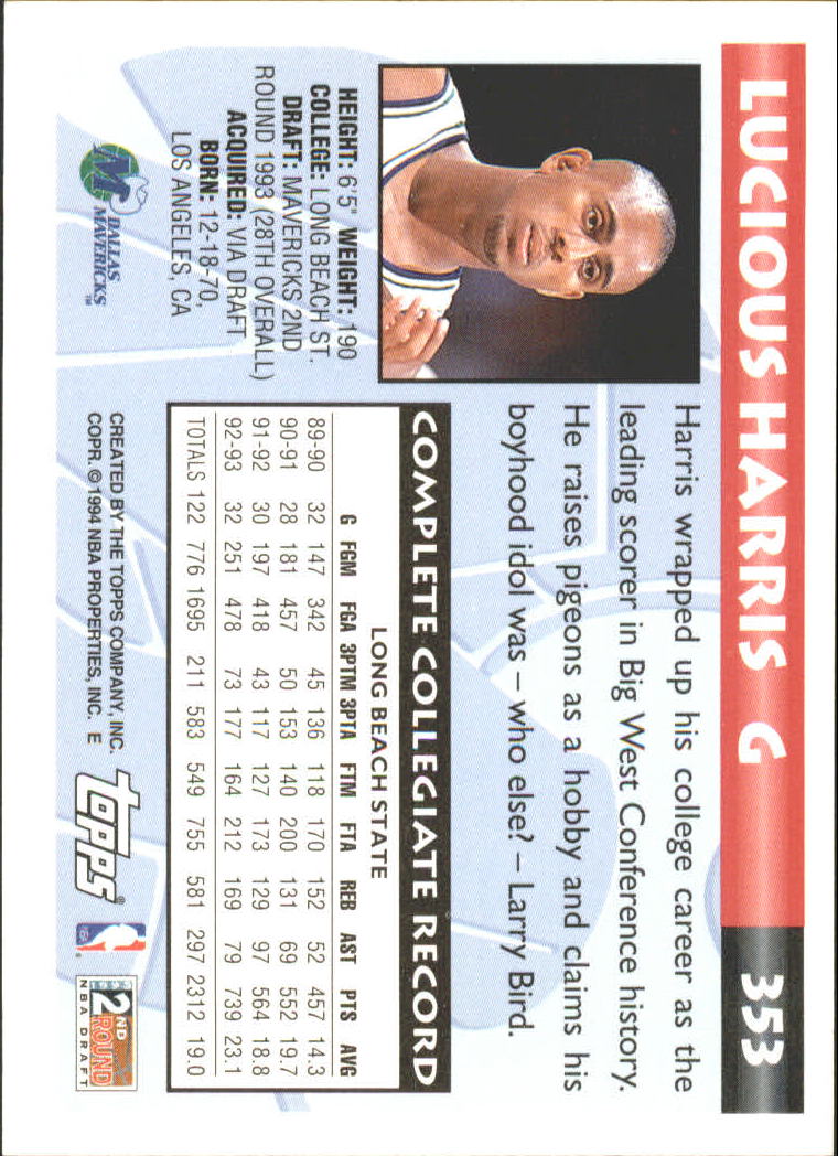 1993-94 Topps Gold Basketball Series Two (199-396) Singles - You Choose - Picture 289 of 366