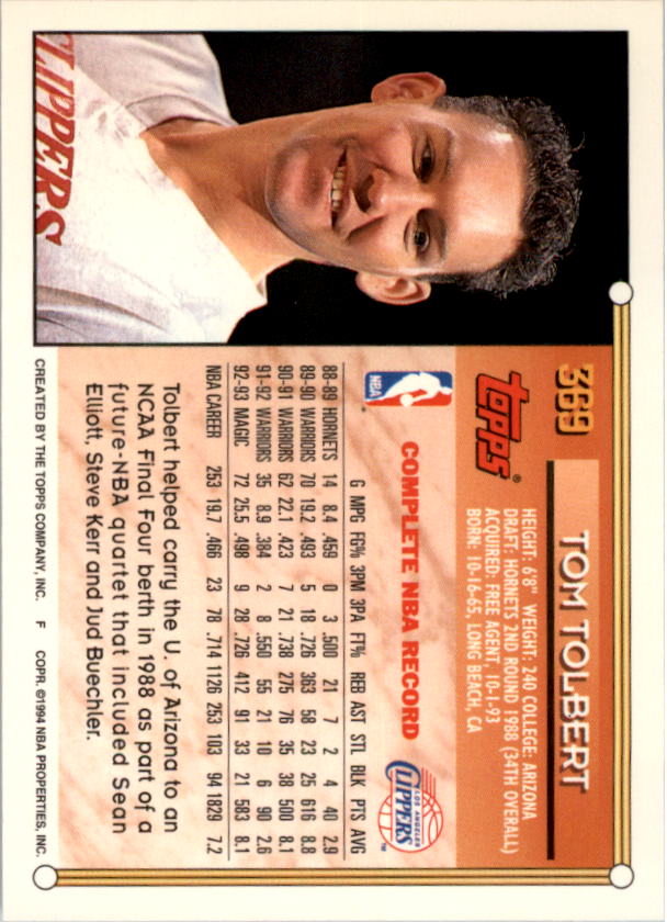 1993-94 Topps Gold Basketball Series Two (199-396) Singles - You Choose - Picture 321 of 366