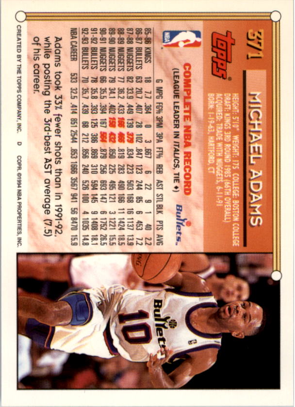 1993-94 Topps Gold Basketball Series Two (199-396) Singles - You Choose - Picture 325 of 366