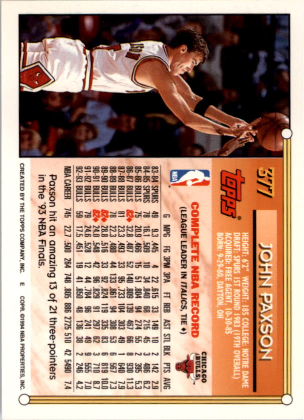 1993-94 Topps Gold Basketball Series Two (199-396) Singles - You Choose - Picture 335 of 366