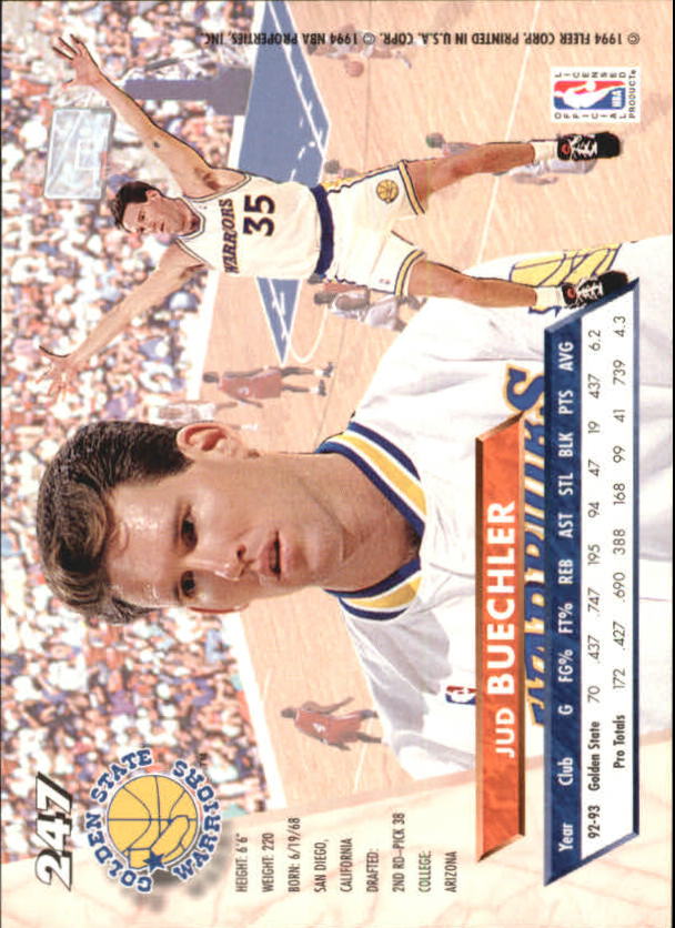 1993-94 Ultra #247 Jud Buechler - NM-MT