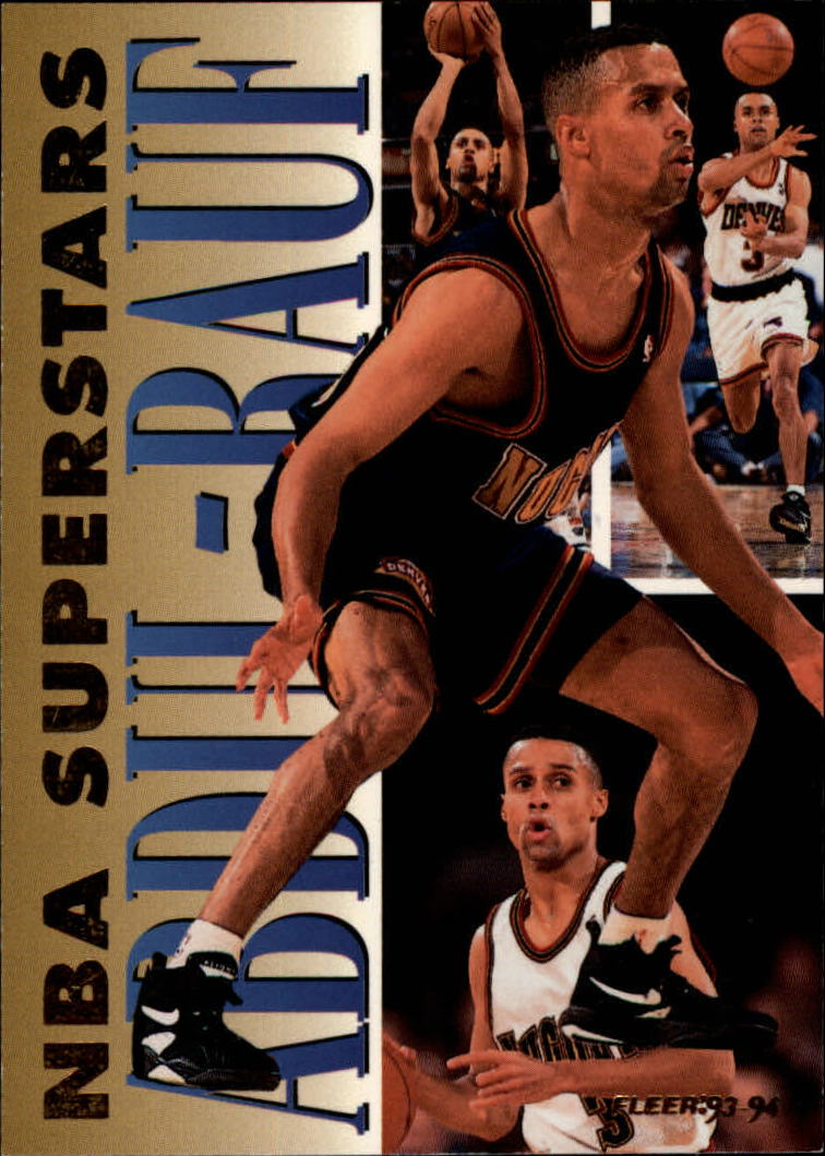 1993-94 Fleer NBA Superstars #1 Mahmoud Abdul-Rauf