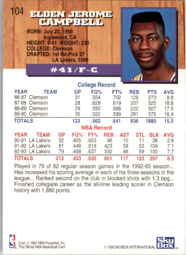 thumbnail 35  - 1993-94 Hoops Basketball (Pick From List 1-250)