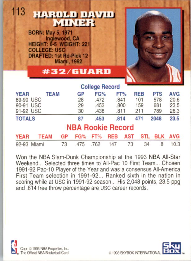 thumbnail 47  - 1993-94 Hoops Basketball (Pick From List 1-250)