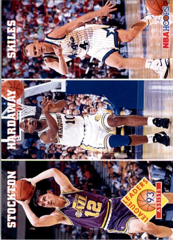 1993-94 Hoops #286 John Stockton/Tim Hardaway/Scott Skiles LL
