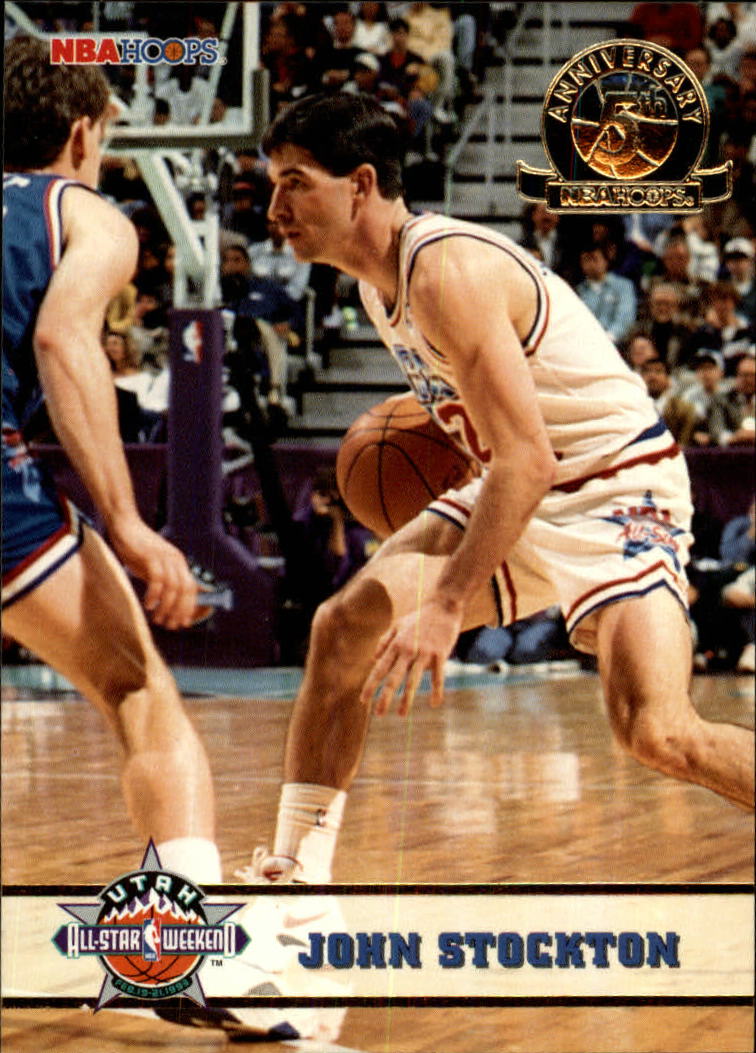 1993-94 Hoops Fifth Anniversary Gold #280 John Stockton AS