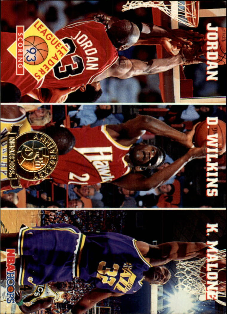 1993-94 Hoops Fifth Anniversary Gold #283 Scoring/Michael Jordan/Dominique Wilkins/Karl Malone