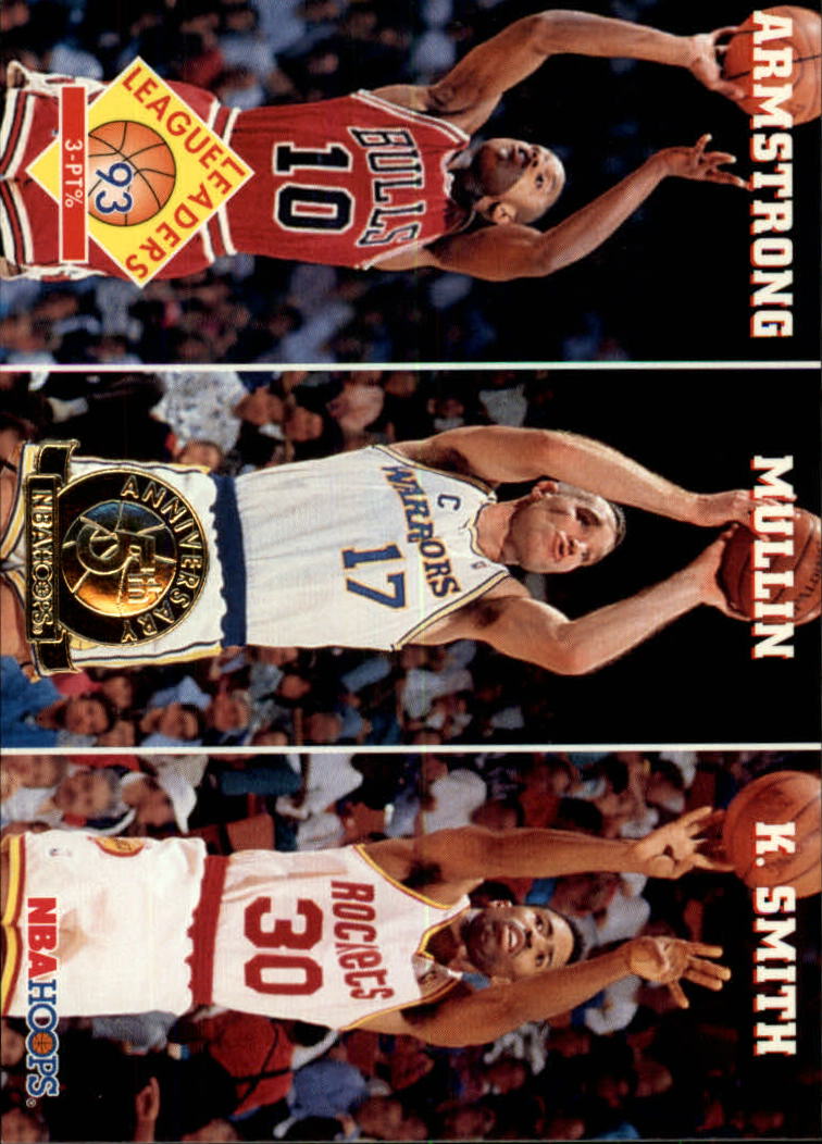1993-94 Hoops Fifth Anniversary Gold #288 3-point FG Percentage/B.J. Armstrong/Chris Mullin/Kenny Smith