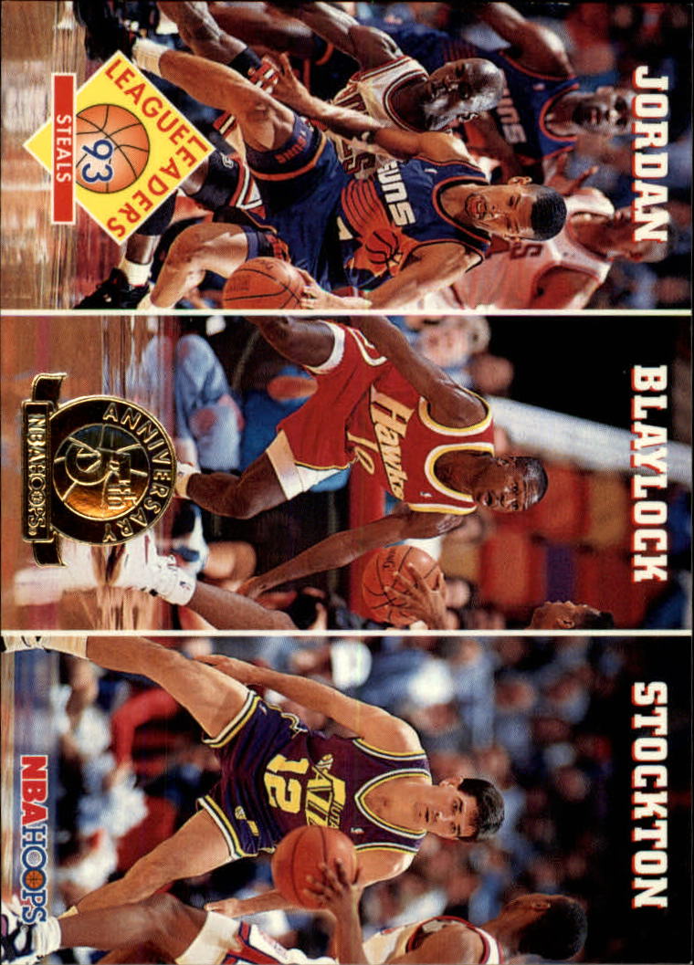 1993-94 Hoops Fifth Anniversary Gold #289 Steals/Michael Jordan/Mookie Blaylock/John Stockton