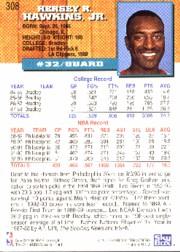 1993-94 Hoops Fifth Anniversary Gold #308 Hersey Hawkins back image