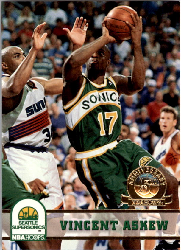 1993-94 Hoops Fifth Anniversary Gold #407 Vincent Askew