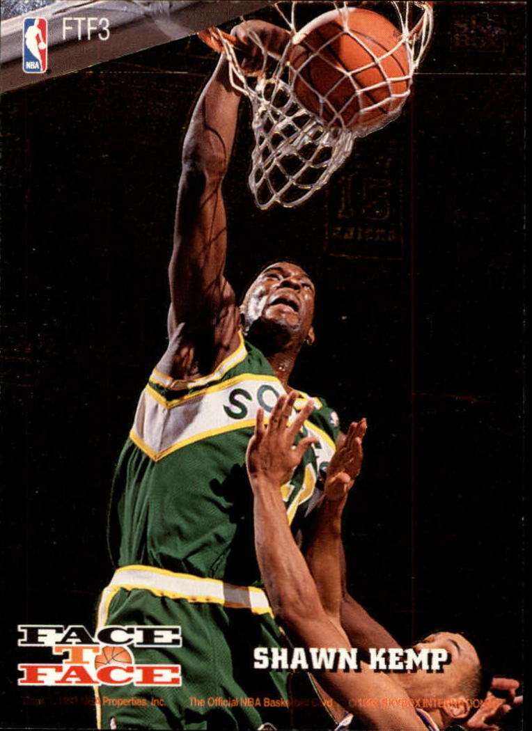 1993-94 Hoops Face to Face #3 Christian Laettner/Shawn Kemp back image