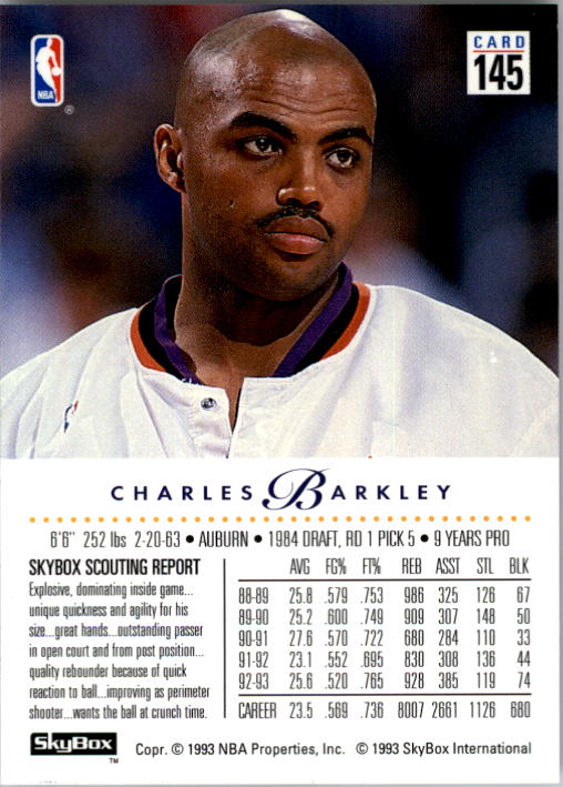 SkyBox Premium Charles Barkley NM MT