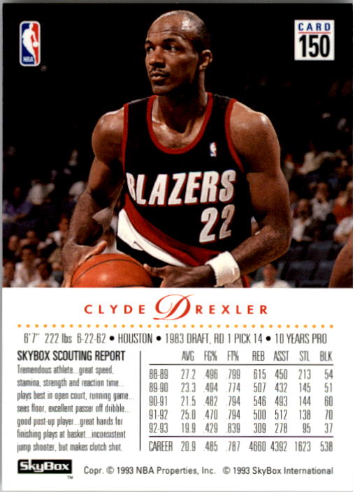 Clyde Drexler cards (1989-2022) Blazers Rockets - You Choose - Picture 26 of 162