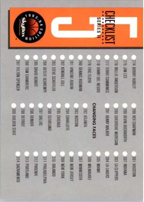 A9255- 1993-94 Skybox Premium Bk 251-341 +Inserts -You Pick- 15+ FREE US SHIP - Picture 180 of 222