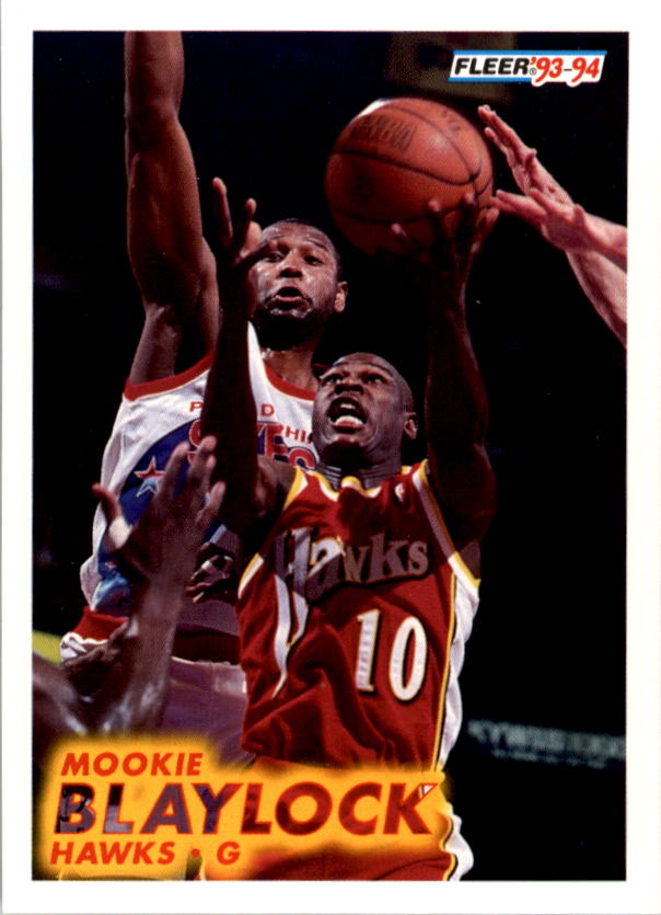 1990-91 NBA Hoops Mookie Blaylock #193 Rookie RC New Jersey Nets