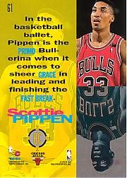 1993-94 Stadium Club Super Teams NBA Finals #61 Scottie Pippen HC back image