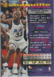 1993-94 Stadium Club Super Teams NBA Finals #100 Shaquille O'Neal back image