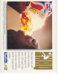 1993-94 SkyBox Premium Pepsi Shaq Attaq #2 Shaquille O'Neal/(Bending basket) back image