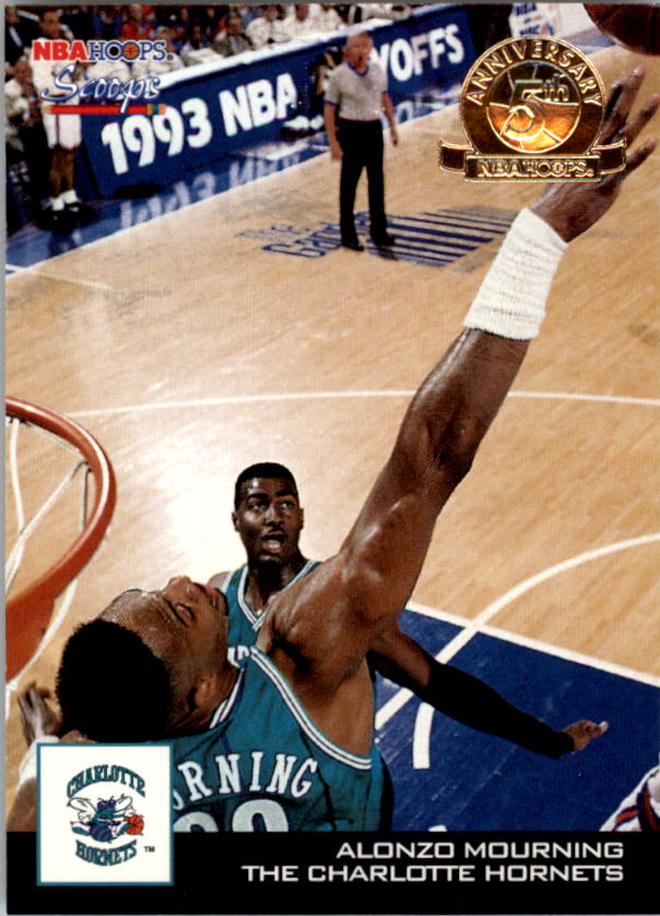 1993-94 Hoops Scoops Fifth Anniversary Gold #HS3 Alonzo Mourning