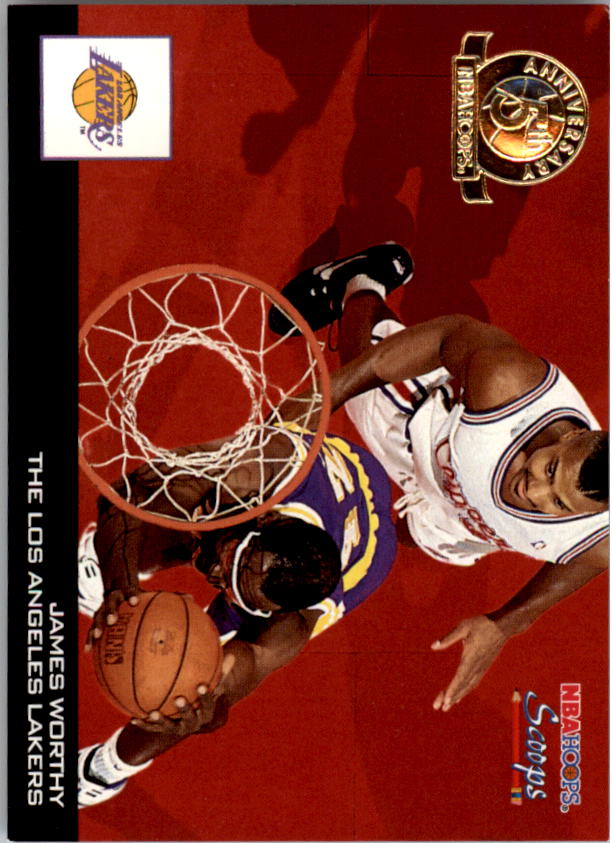 1993-94 Hoops Scoops Fifth Anniversary Gold #HS13 James Worthy