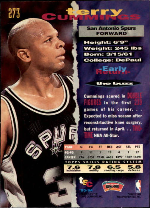 Sports Card Back