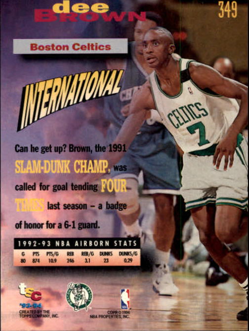 Sports Card Back