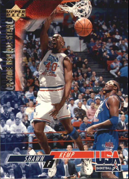 1994 Upper Deck USA #27 Shawn Kemp/2-Time NBA All-Star