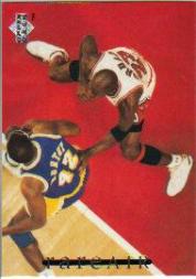 1994 Upper Deck Jordan Rare Air #17 Michael Jordan/(Guarding James Worthy)
