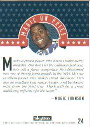 1994 SkyBox USA #24 Mark Price/Magic On back image