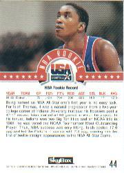 1994 SkyBox USA #44 Isiah Thomas/NBA Rookie back image