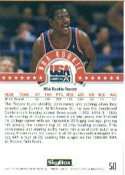 1994 SkyBox USA #50 Joe Dumars/NBA Rookie back image
