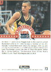 #73 Reggie Miller 1994 SkyBox International USA Basketball 