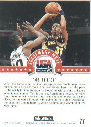 1994 SkyBox USA #77 Reggie Miller/Trademark Move back image